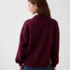 Felpa oversize con collo alto e logo Vintagesoft per bambini