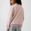 Felpa oversize con collo alto e logo Vintagesoft per bambini