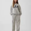 Felpa oversize con collo alto e logo Vintagesoft per bambini