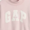 Felpa oversize con collo alto e logo Vintagesoft per bambini