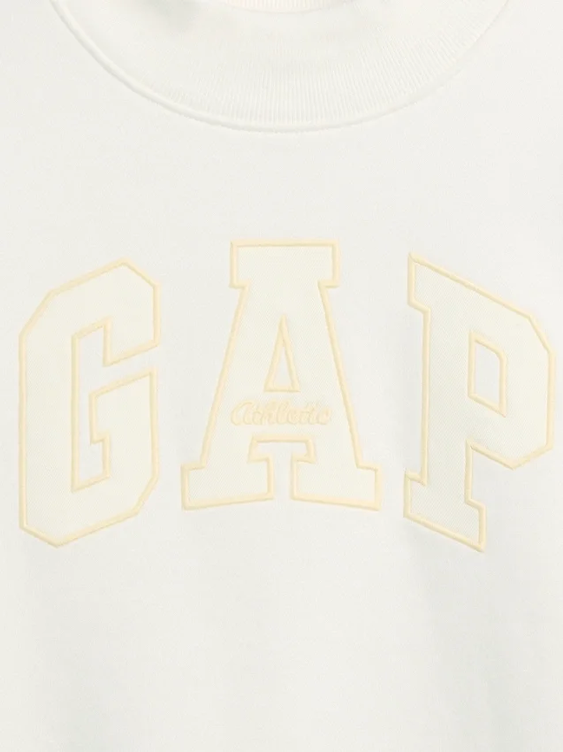 Felpa oversize con collo alto e logo Vintagesoft per bambini