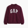 Felpa oversize con collo alto e logo Vintagesoft per bambini