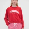 Felpa oversize con maniche raglan e logo GAP × Summer Fridays
