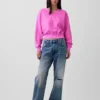 Felpa oversize con scollo a V Vintagesoft