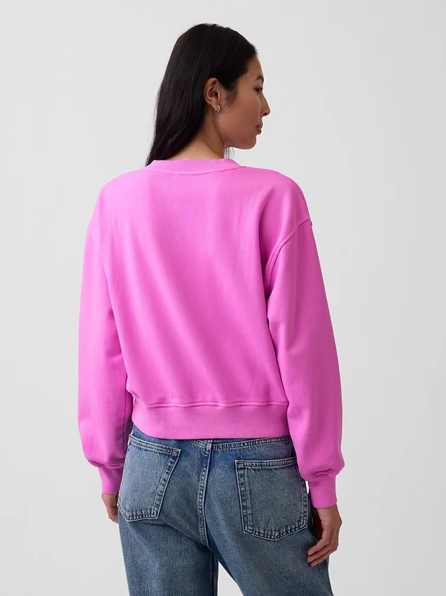 Felpa oversize con scollo a V Vintagesoft