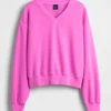 Felpa oversize con scollo a V Vintagesoft