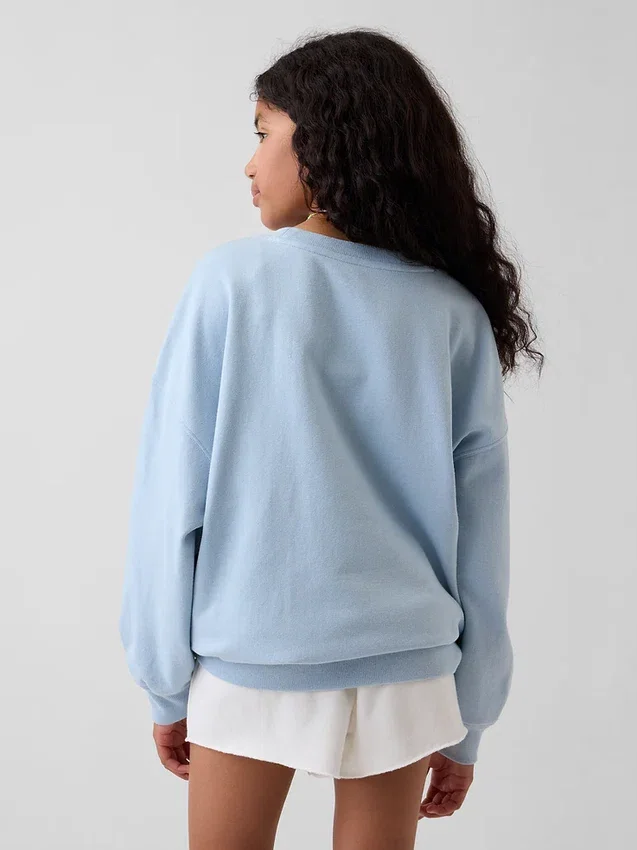 Felpa oversize con stampa grafica in felpa Vintagesoft per bambini