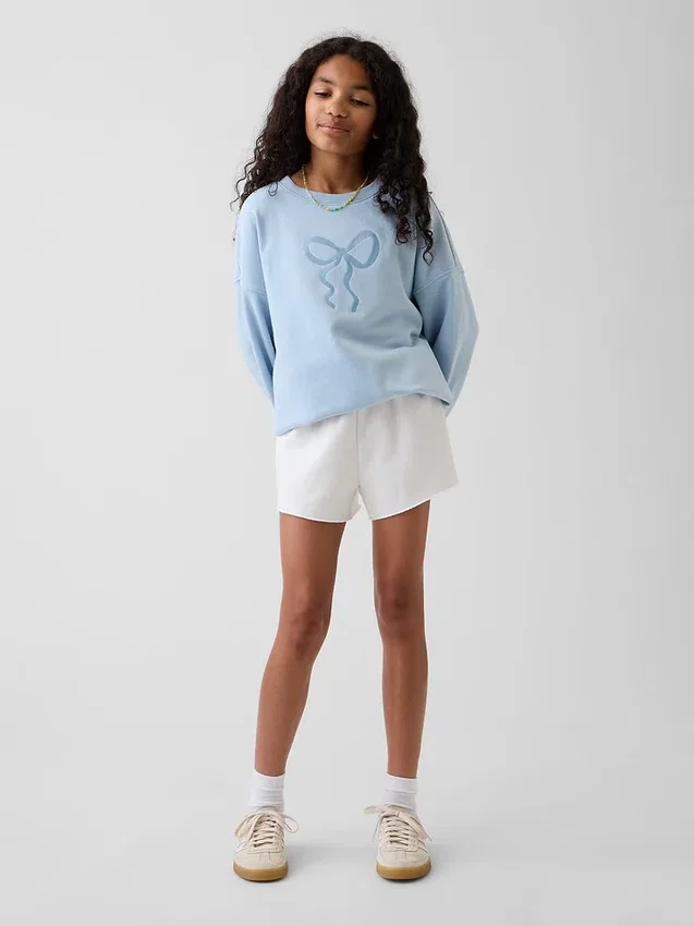 Felpa oversize con stampa grafica in felpa Vintagesoft per bambini