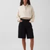 Felpa oversize in cotone testurizzato con mezza zip