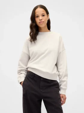 Felpa oversize in felpa francese pesante
