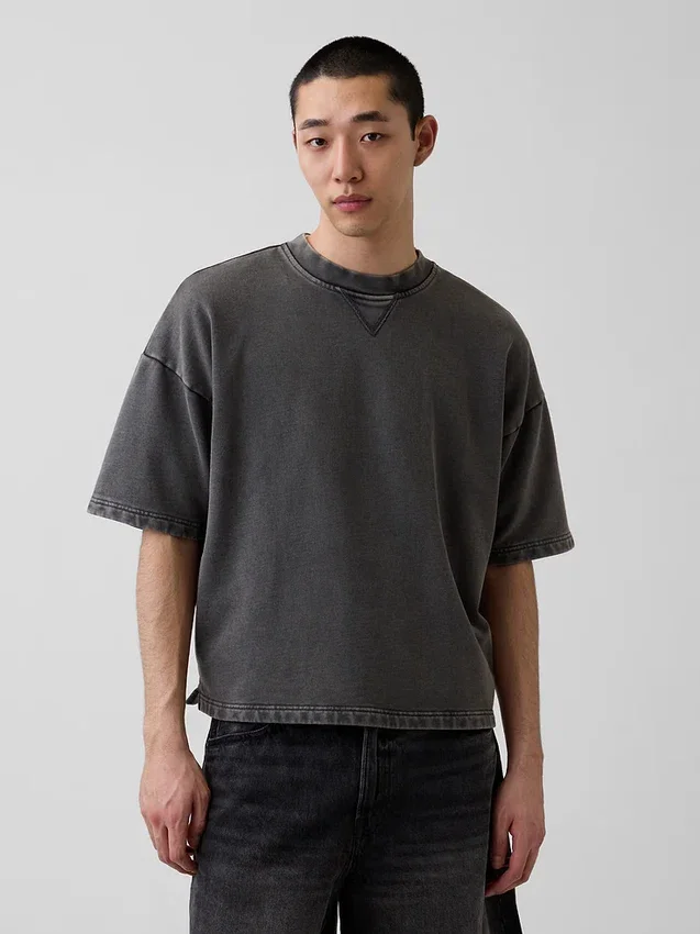 Felpa oversize in felpa francese pesante