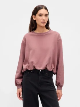 Felpa oversize in felpa francese pesante