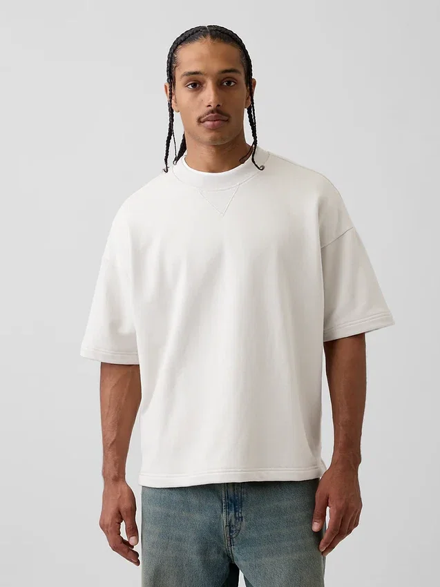 Felpa oversize in felpa francese pesante
