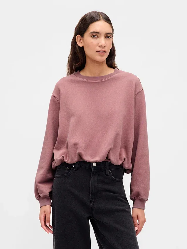 Felpa oversize in felpa francese pesante
