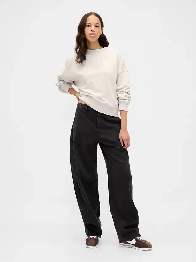 Felpa oversize in felpa francese pesante