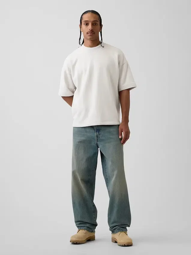 Felpa oversize in felpa francese pesante