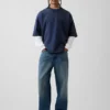 Felpa oversize in felpa francese pesante