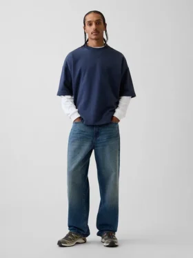 Felpa oversize in felpa francese pesante