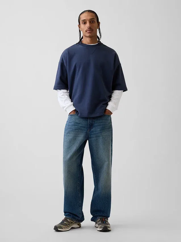 Felpa oversize in felpa francese pesante