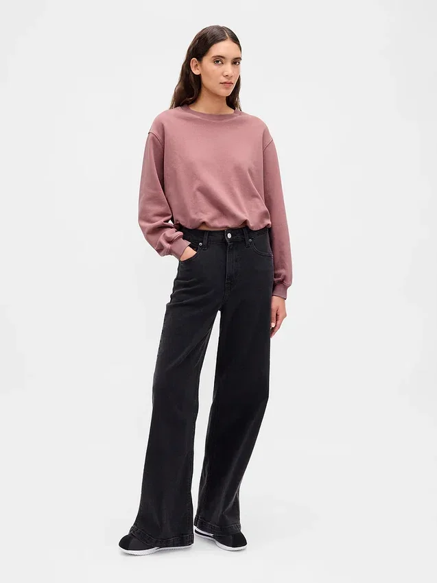 Felpa oversize in felpa francese pesante
