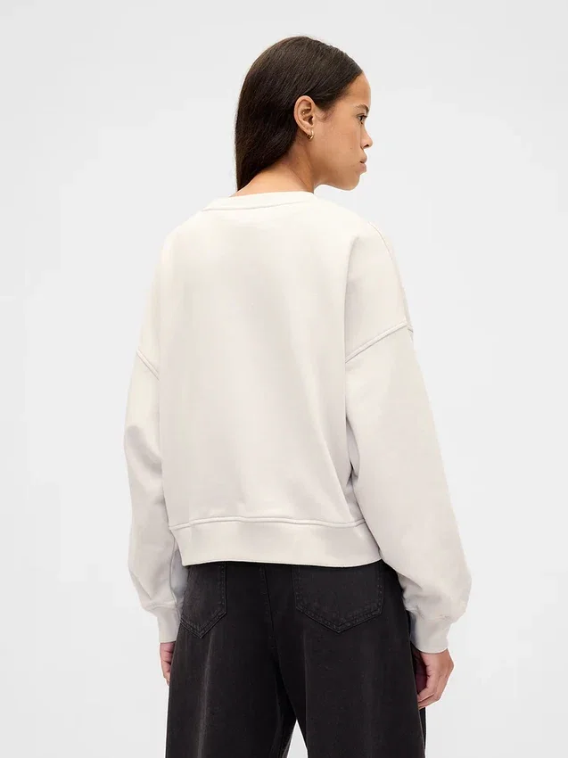 Felpa oversize in felpa francese pesante