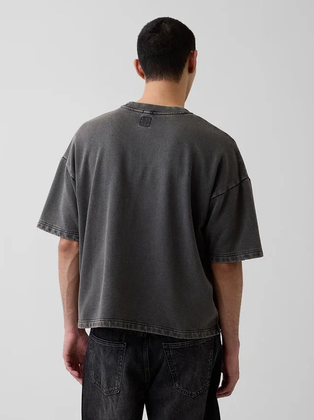 Felpa oversize in felpa francese pesante