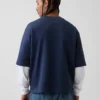 Felpa oversize in felpa francese pesante