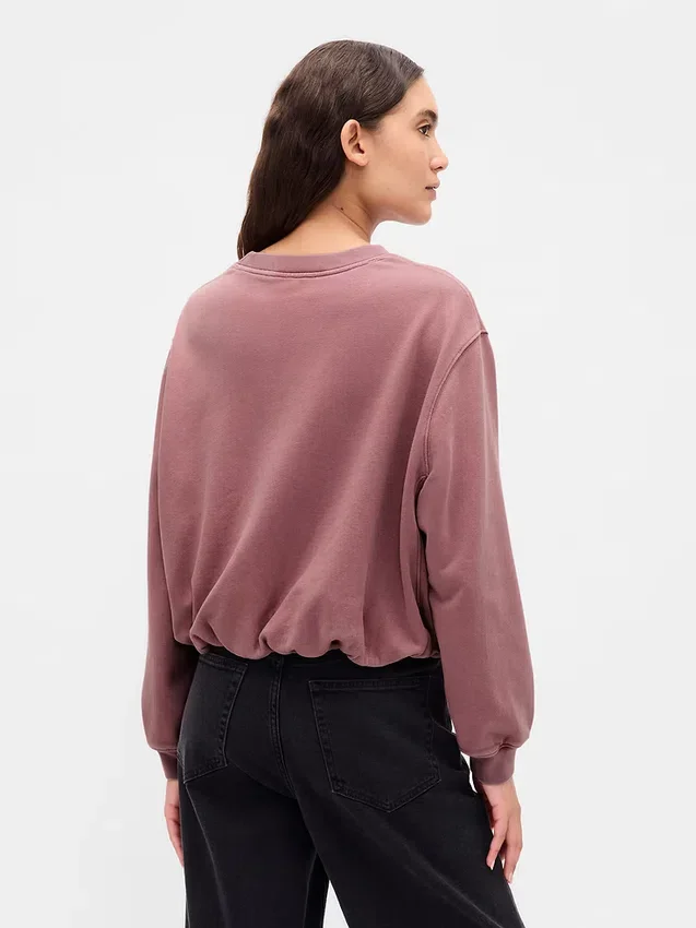Felpa oversize in felpa francese pesante