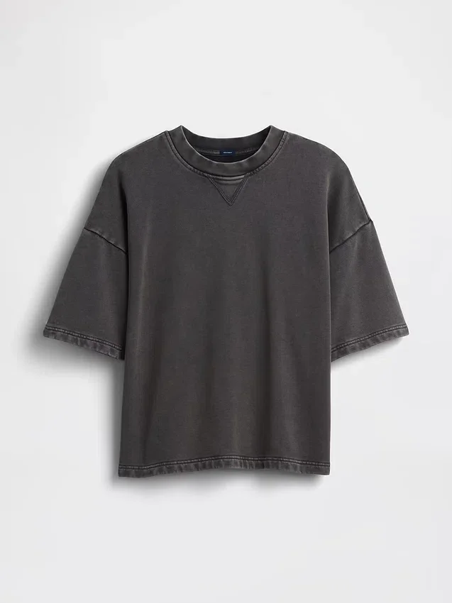 Felpa oversize in felpa francese pesante