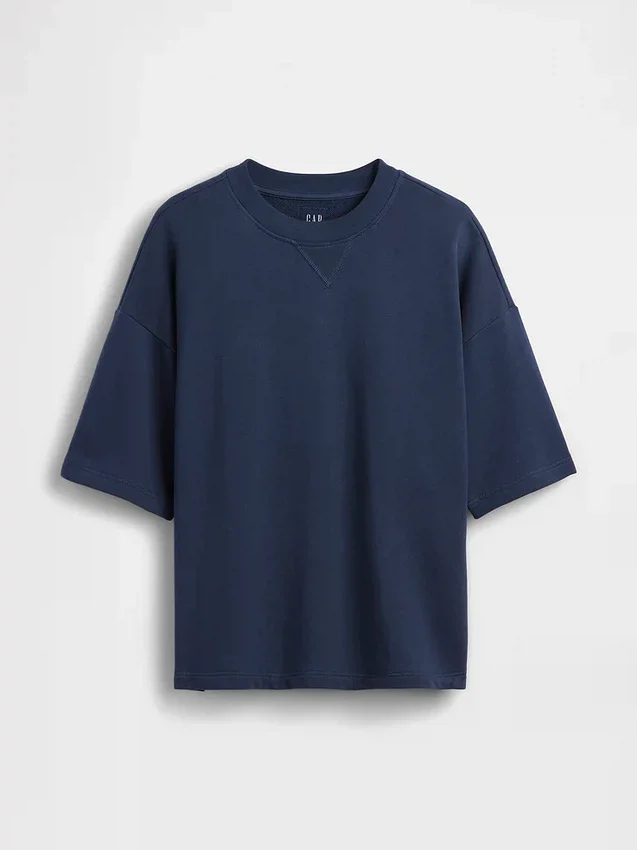 Felpa oversize in felpa francese pesante