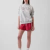 Felpa oversize in felpa Vintagesoft con collo alto e logo