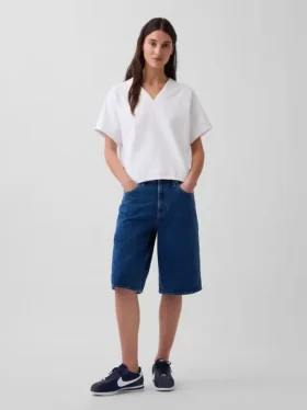 Felpa oversize in felpa Vintagesoft con scollo a V