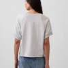 Felpa oversize in felpa Vintagesoft con scollo a V