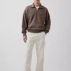 Felpa oversize per adulti con zip a un quarto