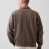 Felpa oversize per adulti con zip a un quarto