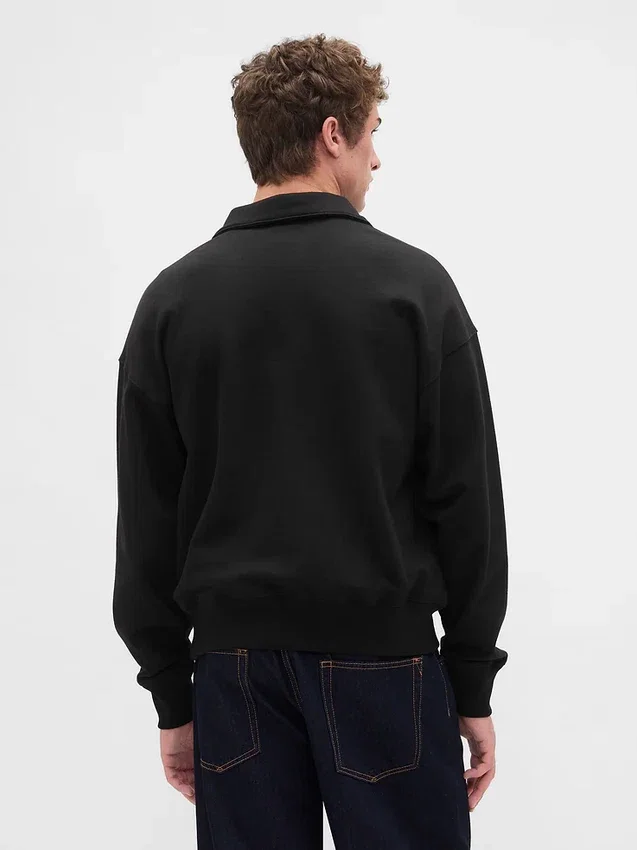 Felpa oversize per adulti con zip a un quarto