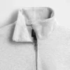Felpa oversize per adulti con zip a un quarto