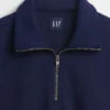 Felpa oversize per adulti con zip a un quarto