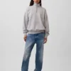 Felpa oversize per adulti con zip a un quarto