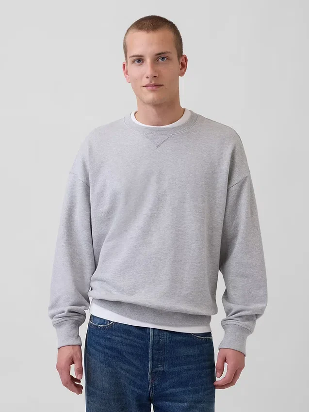 Felpa oversize per adulti in felpa francese pesante