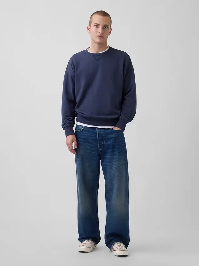 Felpa oversize per adulti in felpa francese pesante