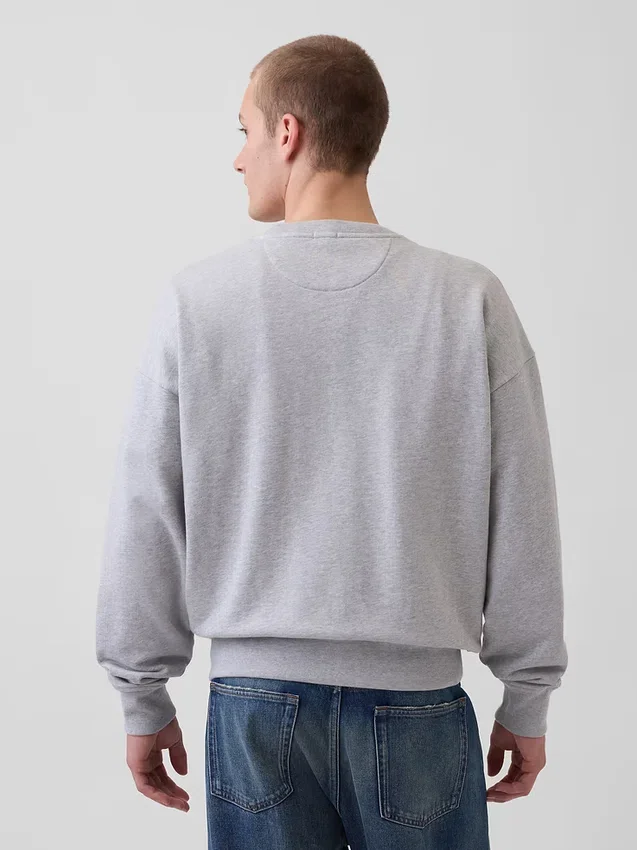 Felpa oversize per adulti in felpa francese pesante
