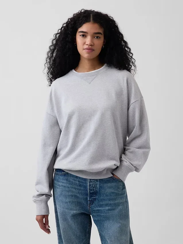 Felpa oversize per adulti in felpa francese pesante