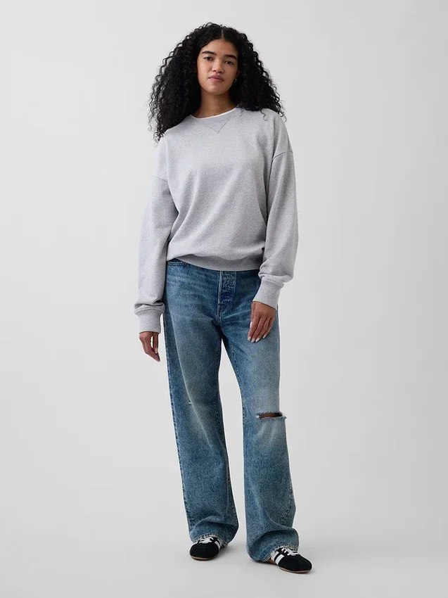 Felpa oversize per adulti in felpa francese pesante