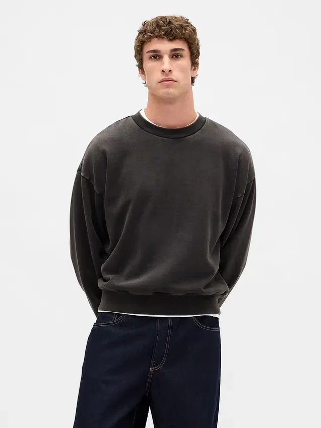 Felpa oversize pesante per adulti