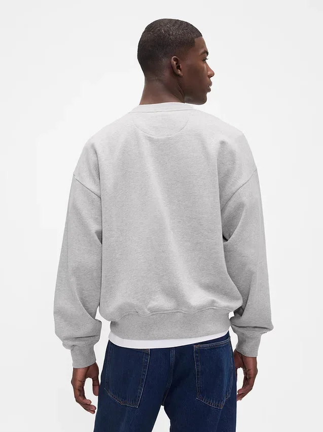 Felpa oversize pesante per adulti