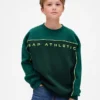 Felpa per bambini Vintagesoft con logo a blocchi di colore