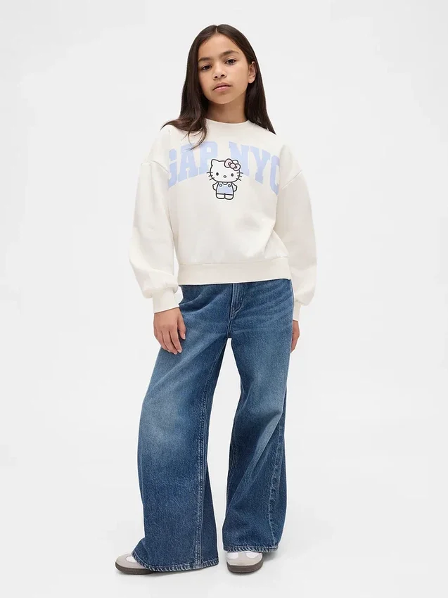 Felpa per bambini Vintagesoft con logo Hello Kitty