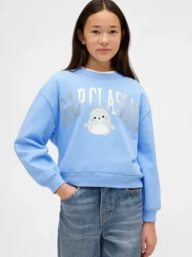 Felpa per bambini Vintagesoft con logo Squishmallow