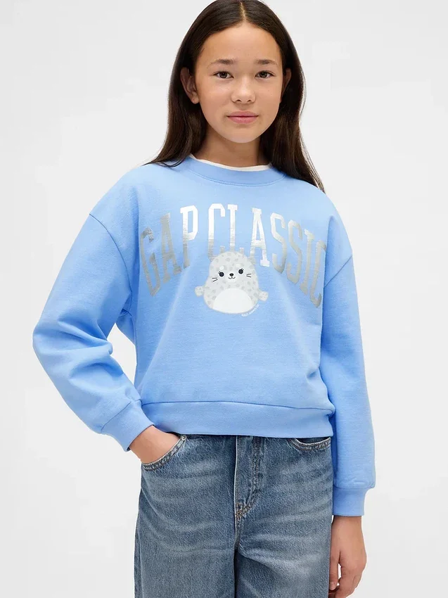 Felpa per bambini Vintagesoft con logo Squishmallow